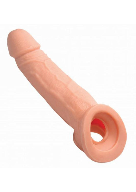 Size Matters Penis Extender Sleeve Realistic - Flesh/Vanilla - 2in