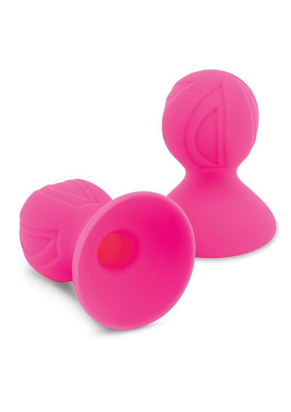 Size Up Silicone Nipple Suckers - Pink - XLarge