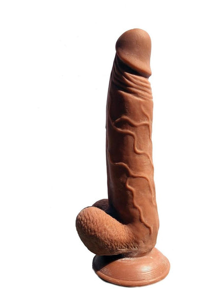 Skinsations Guapo Dildo - Brown - 9in