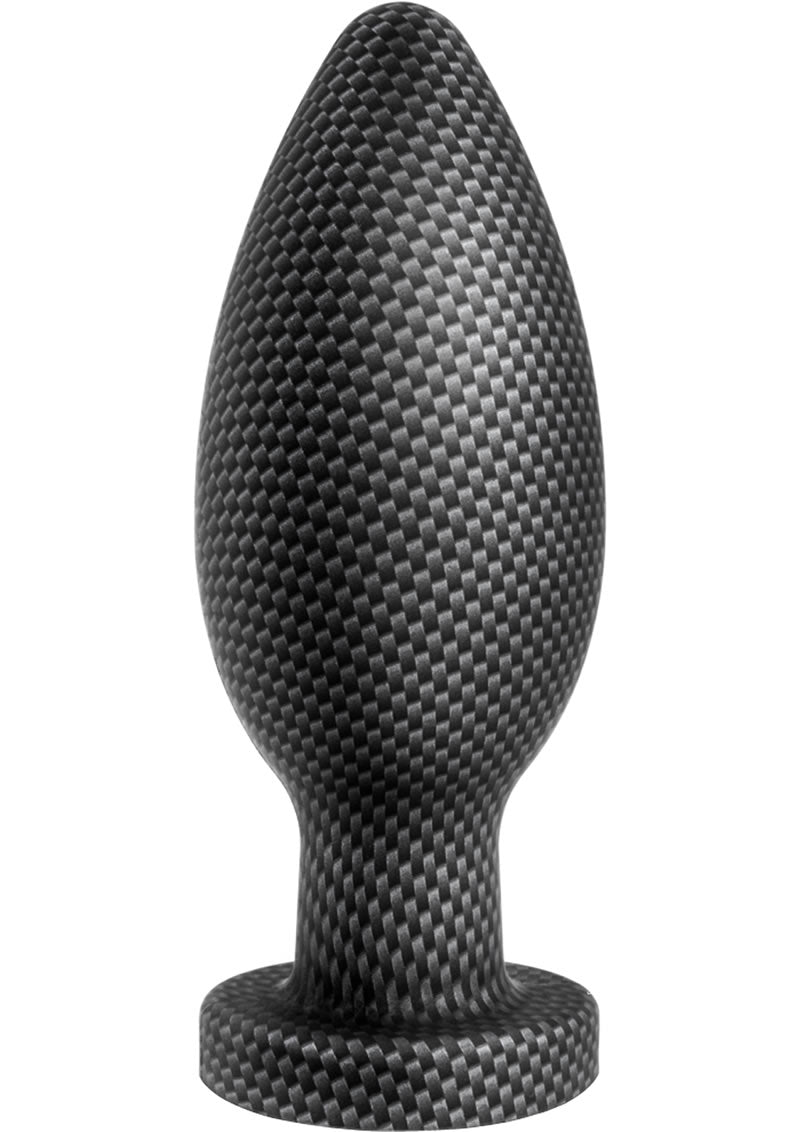 Spark Silicone Butt Plug - Small - Carbon Fiber - Black