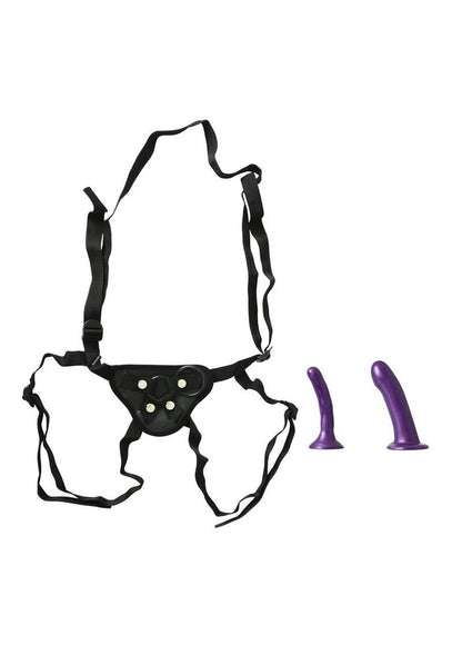 Sportsheets Anal Explorer Strap-On Harness Kit with 2 Silicone Dildos