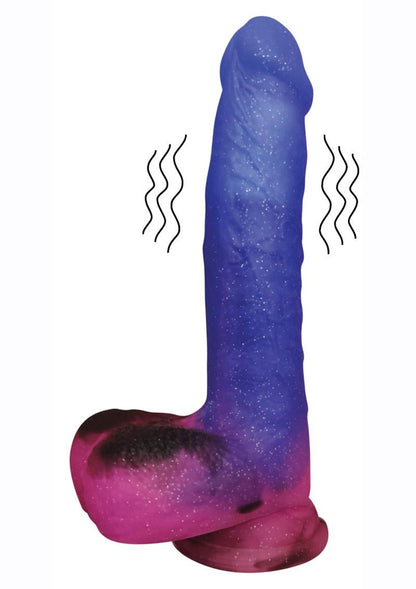 Stardust Milky Way Silicone Dildo - Multicolor - 8.5in