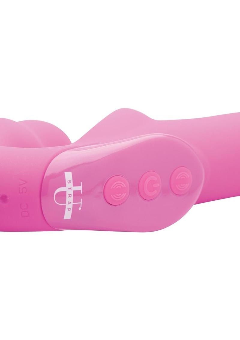 Strap U Urge Rechargeable Silicone Strapless Strap-On with Remote Control