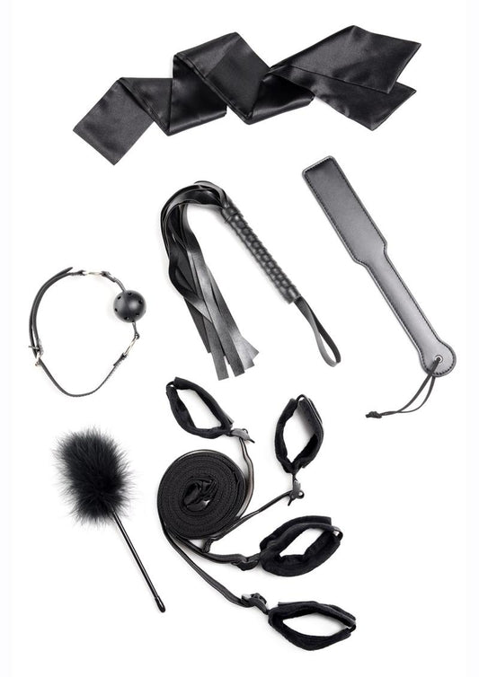 Strict Bed Bondage Restraint Kit - Black - Set Of 6