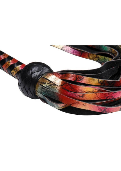 Strict Leather Rainbow Lambskin Flogger - Multicolor