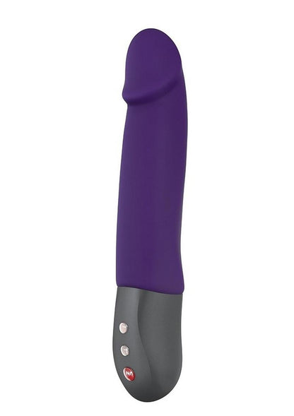 Stronic Real Rechargeable Silicone Thrusting Vibrator - Purple