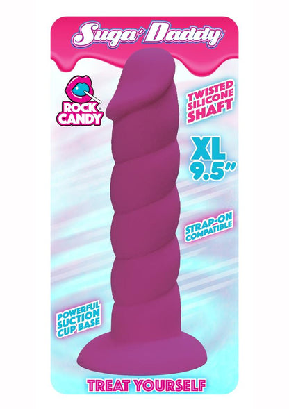 Suga' Daddy Silicone Dildo - Purple - 9.5in