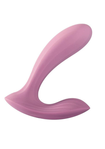 Svakom Erica Rechargeable Silicone App Compatible Dual Vibrator with Clitoral Stimulator and Remote