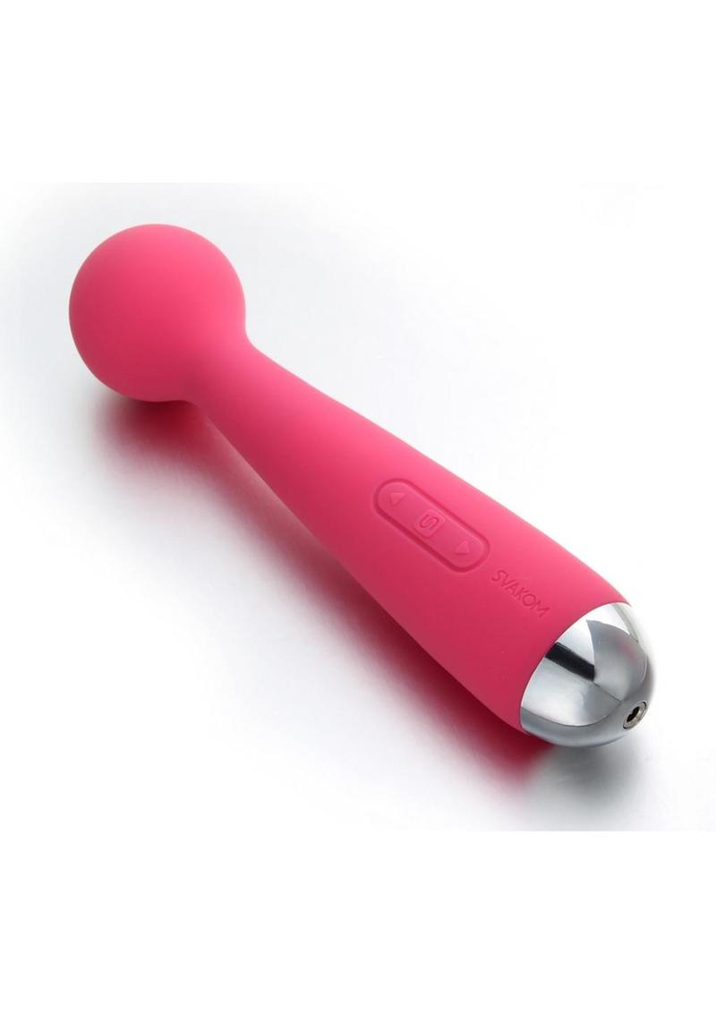 Svakom Mini Emma Rechargeable Silicone Mini Wand - Pink