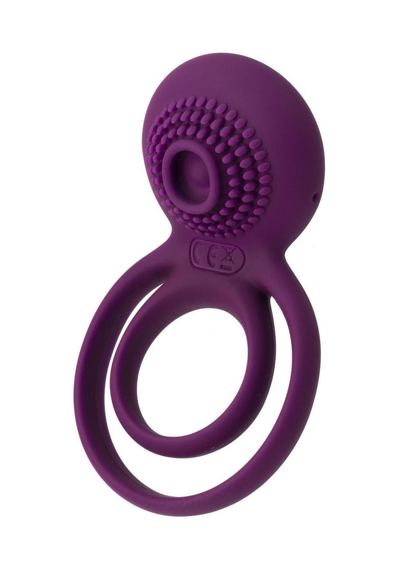 Svakom Tammy Silicone Rechargeable Clitoral Stimulator Couple's Ring - Purple