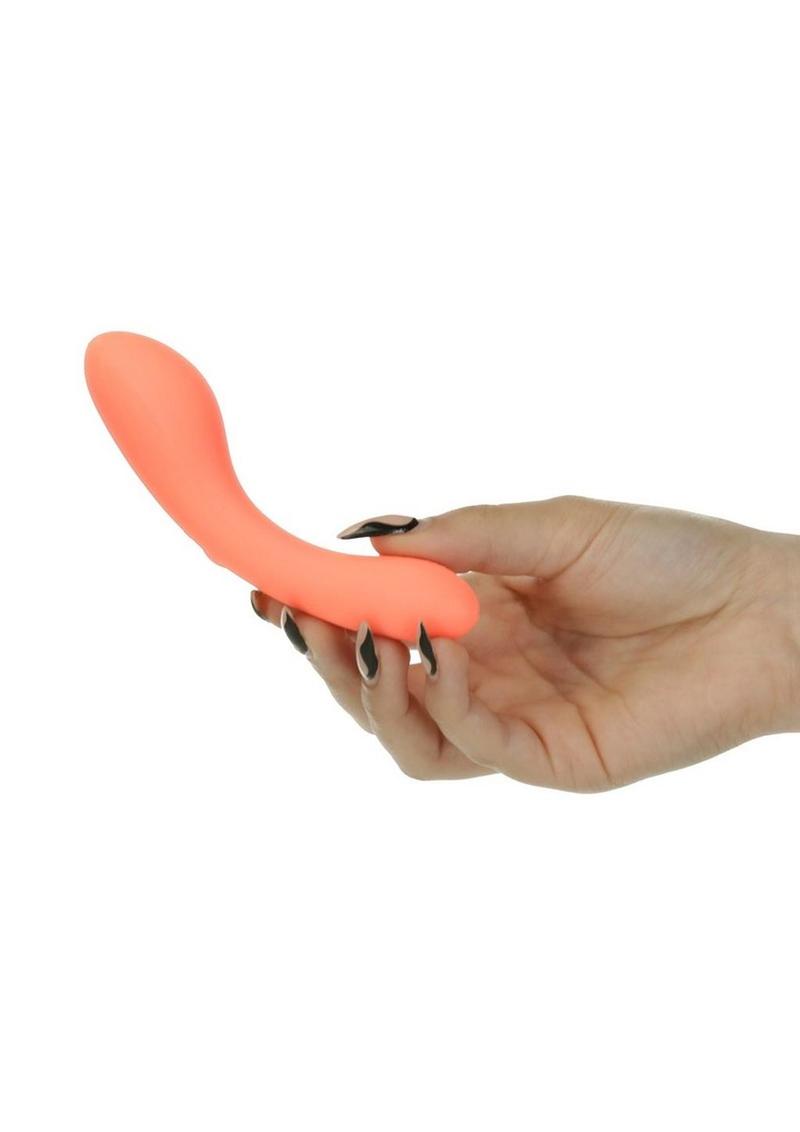 Swan Mini Swan Wand Rechargeable Silicone Glow In The Dark Massager