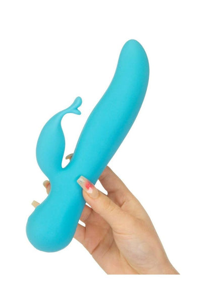 Swan The Kissing Swan Rechargeable Silicone Dual Action Rotate and Clitoral Vibrator