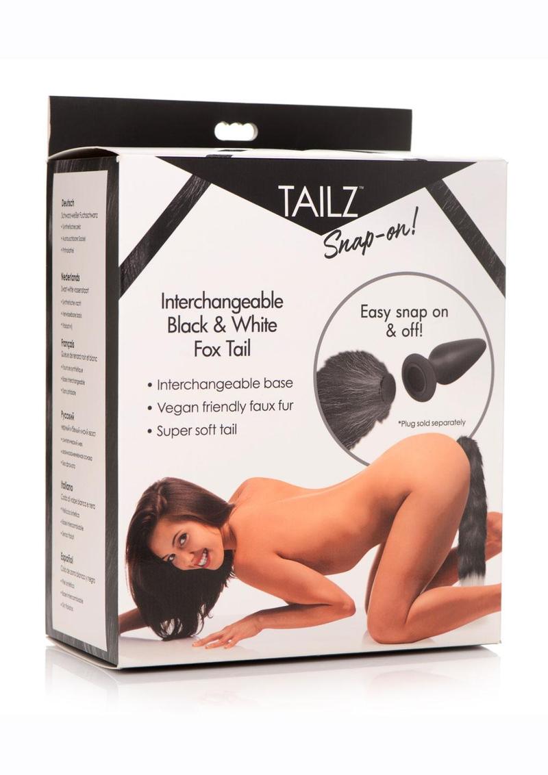 Tailz Interchangeable Fox Tail Accessory - Black/White