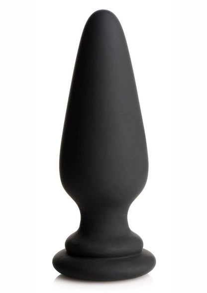 Tailz Snap-On Silicone Anal Plug - Black/Pink - Large