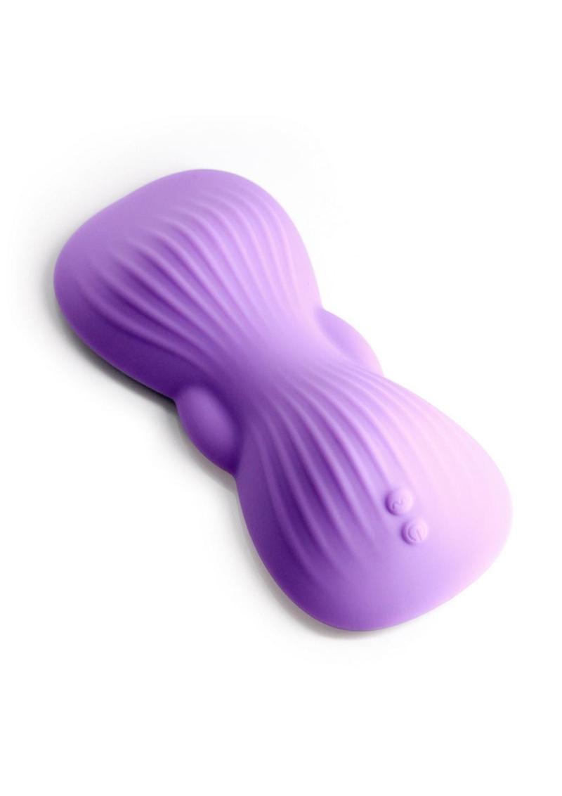 Techno Trap Rechargeable Silicone App Compatible Dual Motor Hands-Free Grinding Pad - Purple