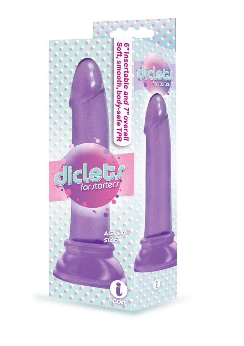 The 9's - Diclets Jelly Dildo - Purple - 7in