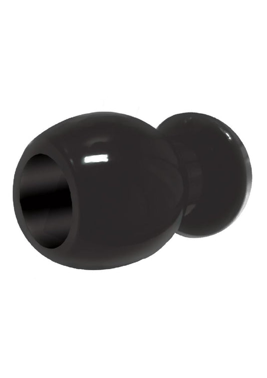 The 9's - Port Hole Hollow Butt Plug - Black