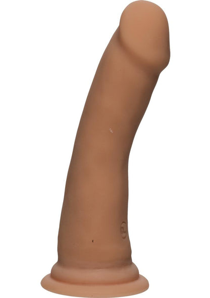 The D Slim D Ultraskyn Dildo - Brown/Caramel - 6in