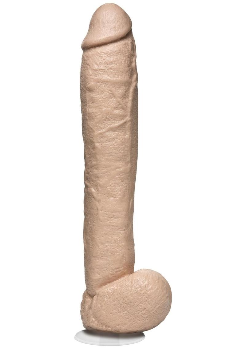 The Naturals Dildo with Balls - Vanilla - 12in