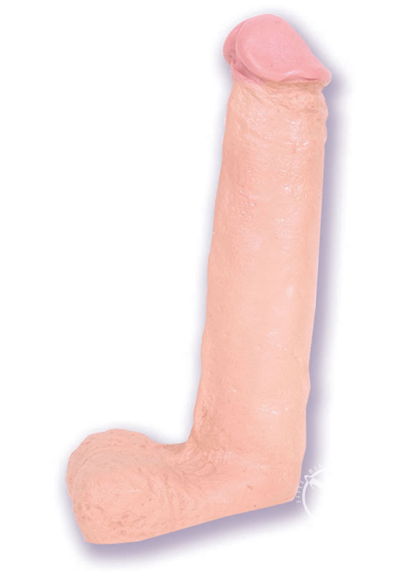 The Naturals Dildo with Balls - Flesh/Vanilla - 8in