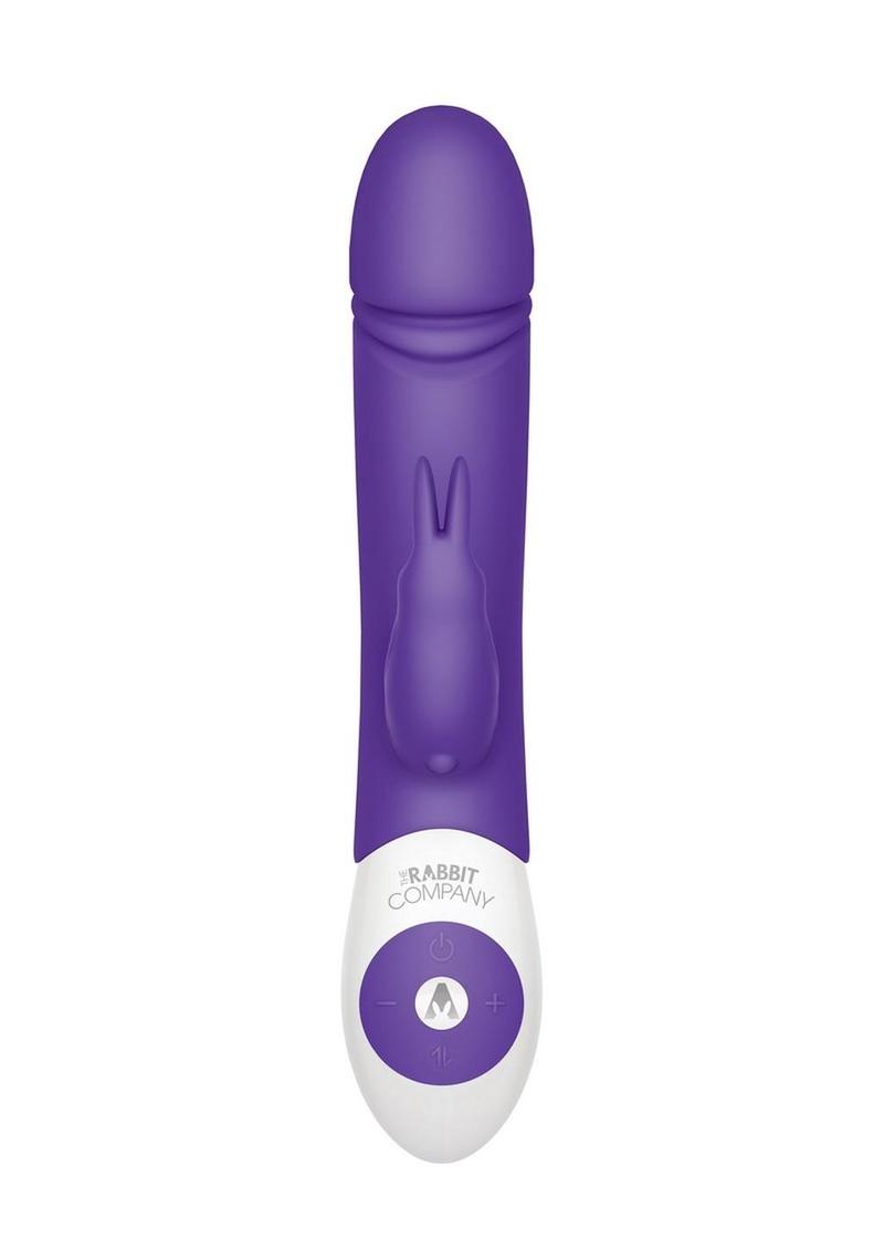 The Thrusting Rabbit Rechargeable Silicone Vibrator with Clitoral Stimulation