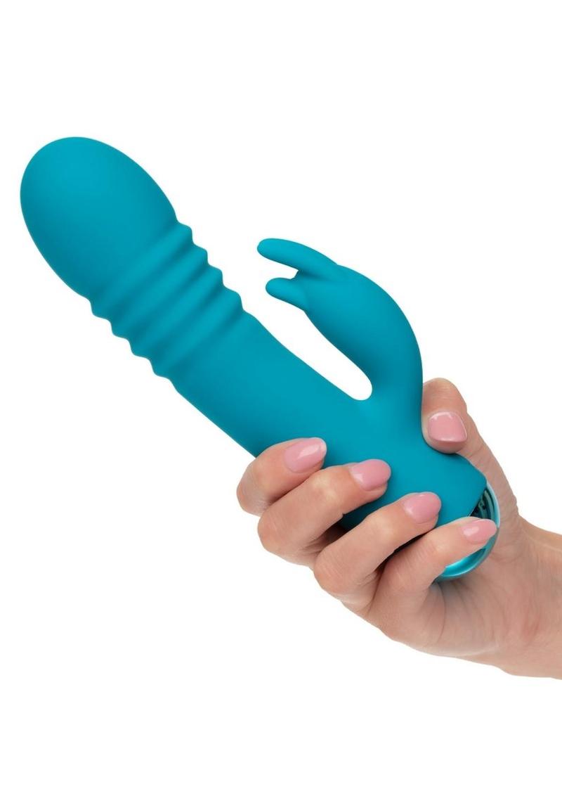 Thicc Chubby Thrusting Tickler Rechargeable Silicone Rabbit Vibrator