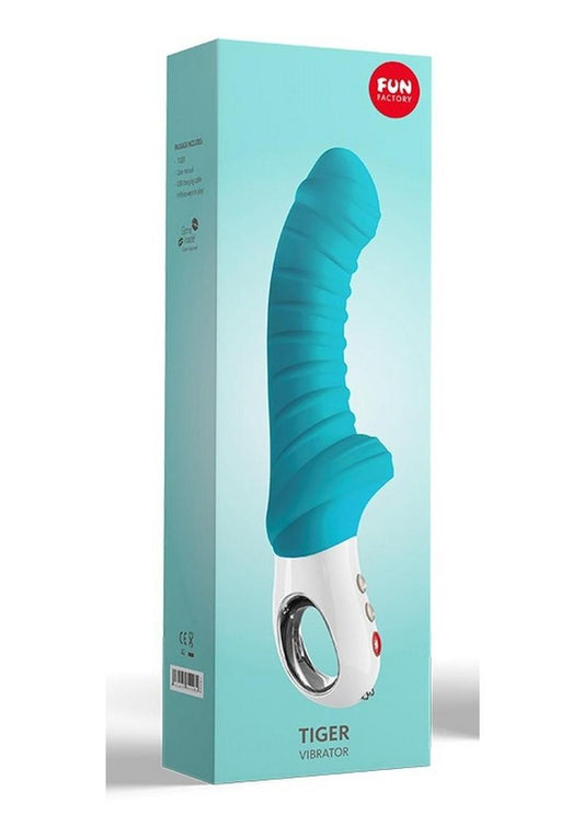 Tiger G5 Petrol Silicone Vibrator - Blue/Green