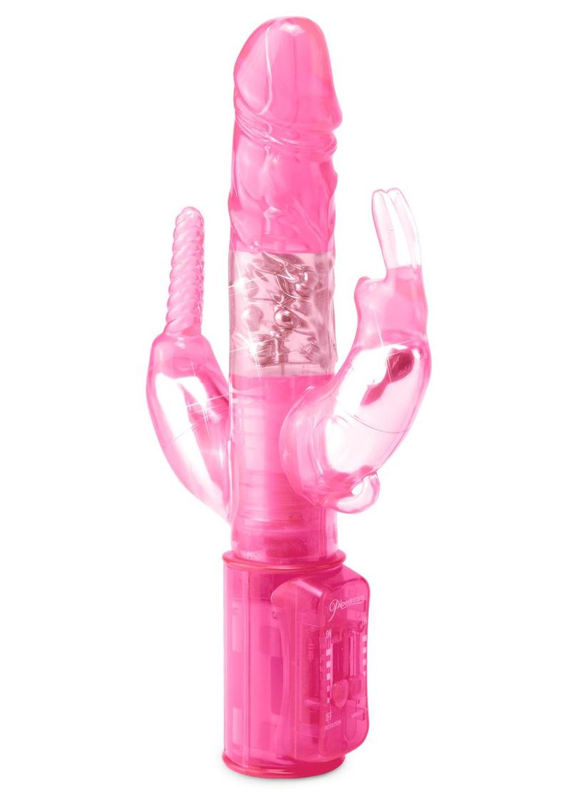 Total Ecstasy Triple Stimulator Rabbit Vibrator - Pink