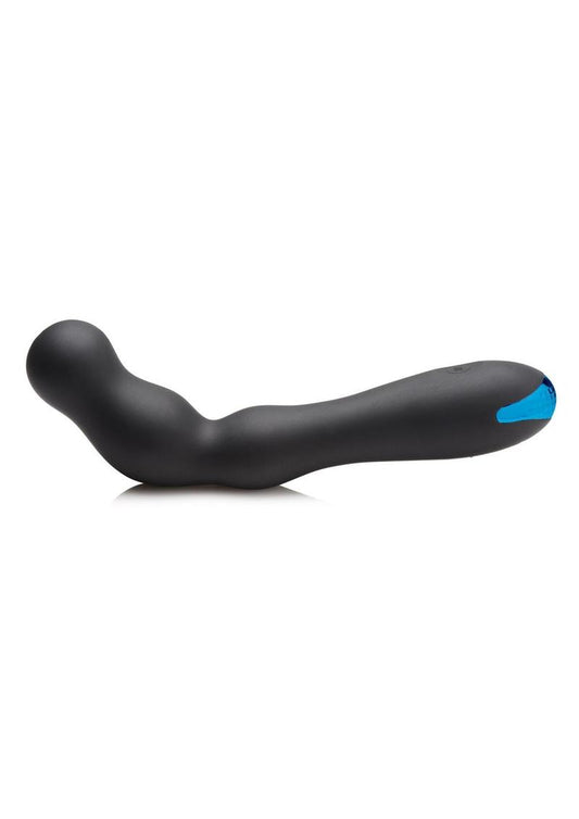 Trinity Men Rechargeable Silicone Beaded Prostate Vibrator - Black