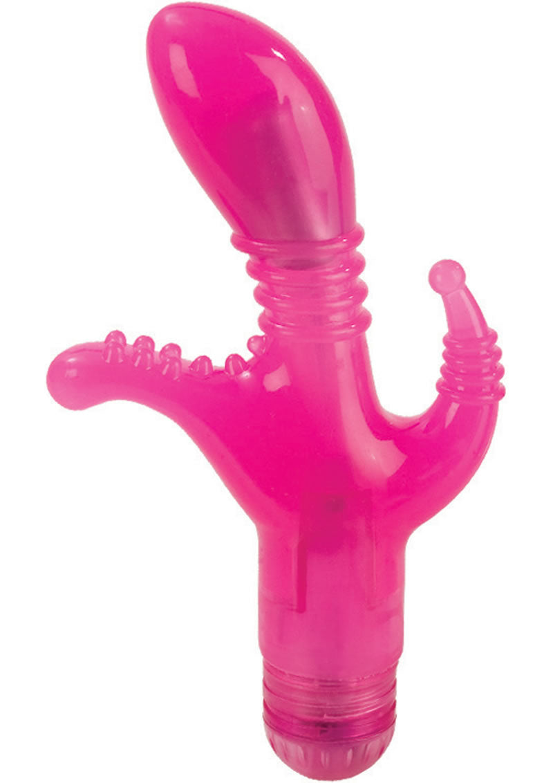 Triple Tease Vibrator - Pink