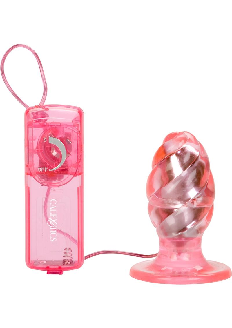 Tush Trainer Vibrating Butt Plug - Pink