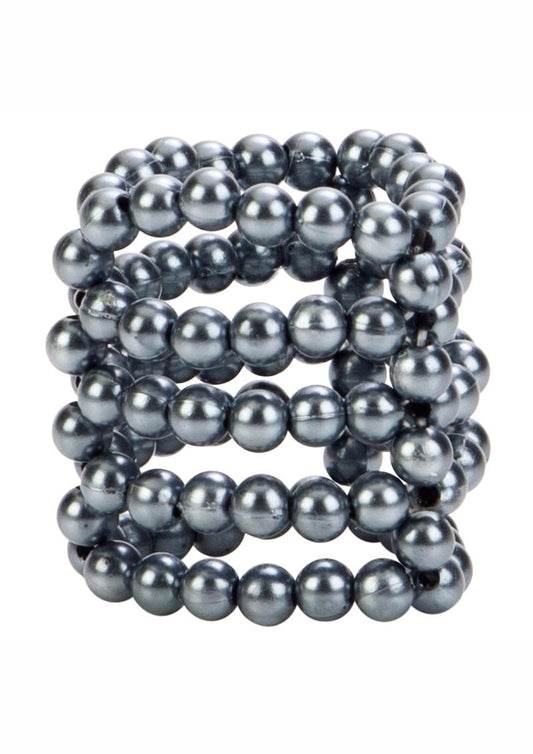 Ultimate Stroker Beads Cock Ring - Silver