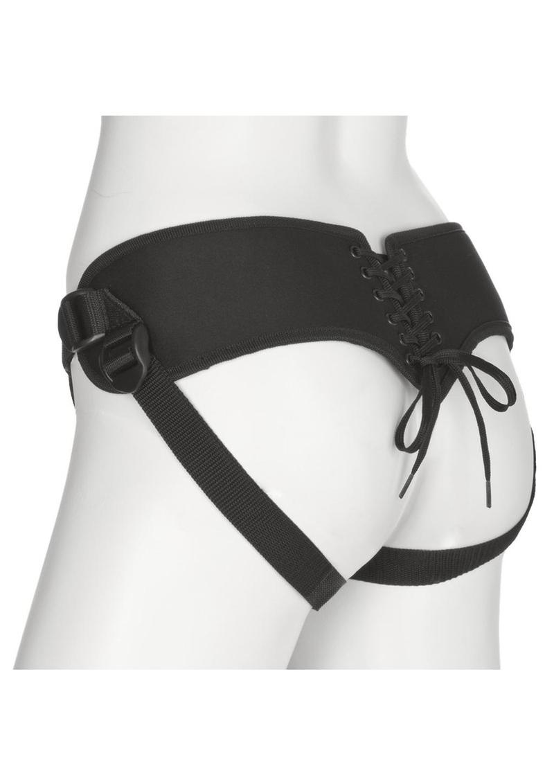 Vac-U-Lock Platinum Corset Harness with Plug