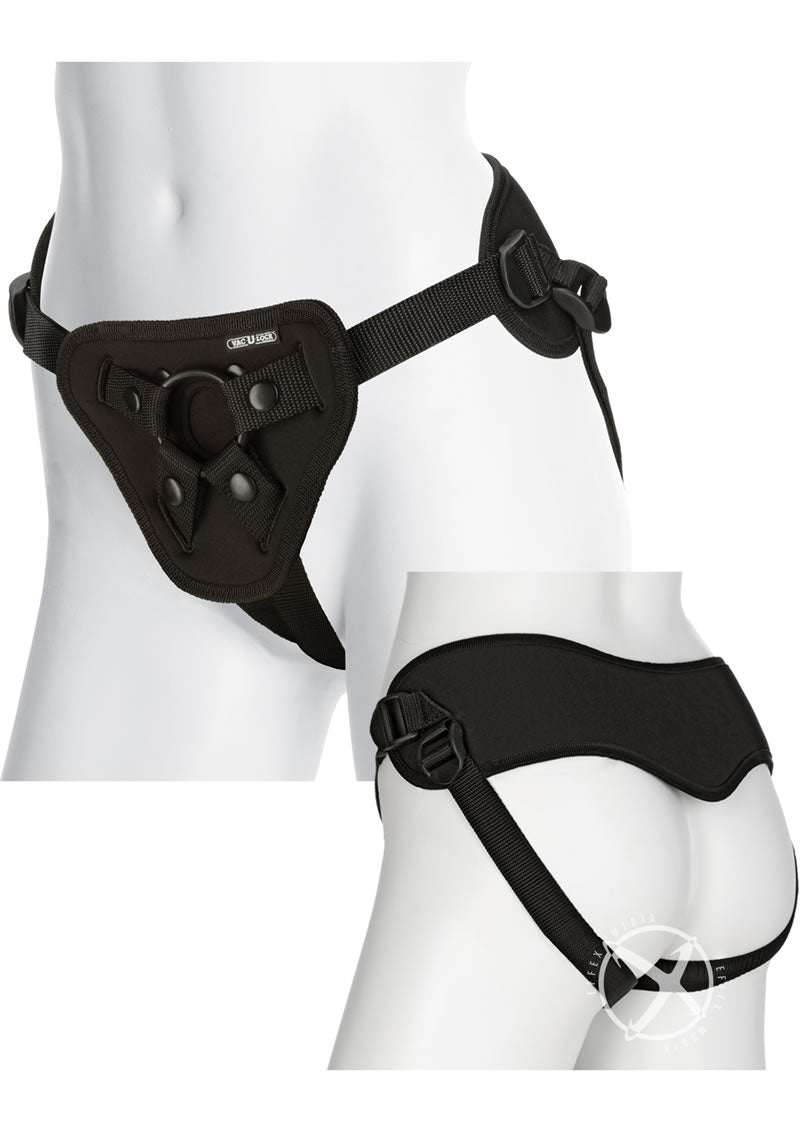 Vac-U-Lock Platinum Supreme Harness with Butt Plug - Black