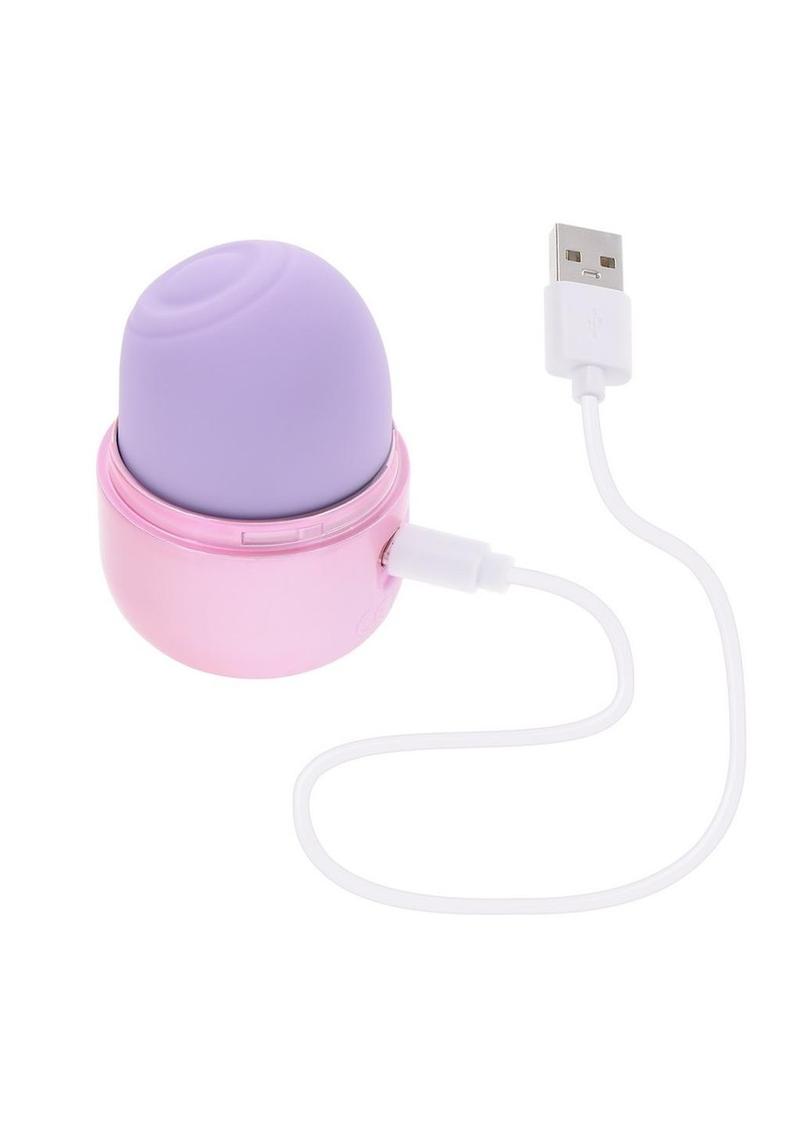 Vacation Vibes Tapping Rechargeable Silicone Discreet Vibrator