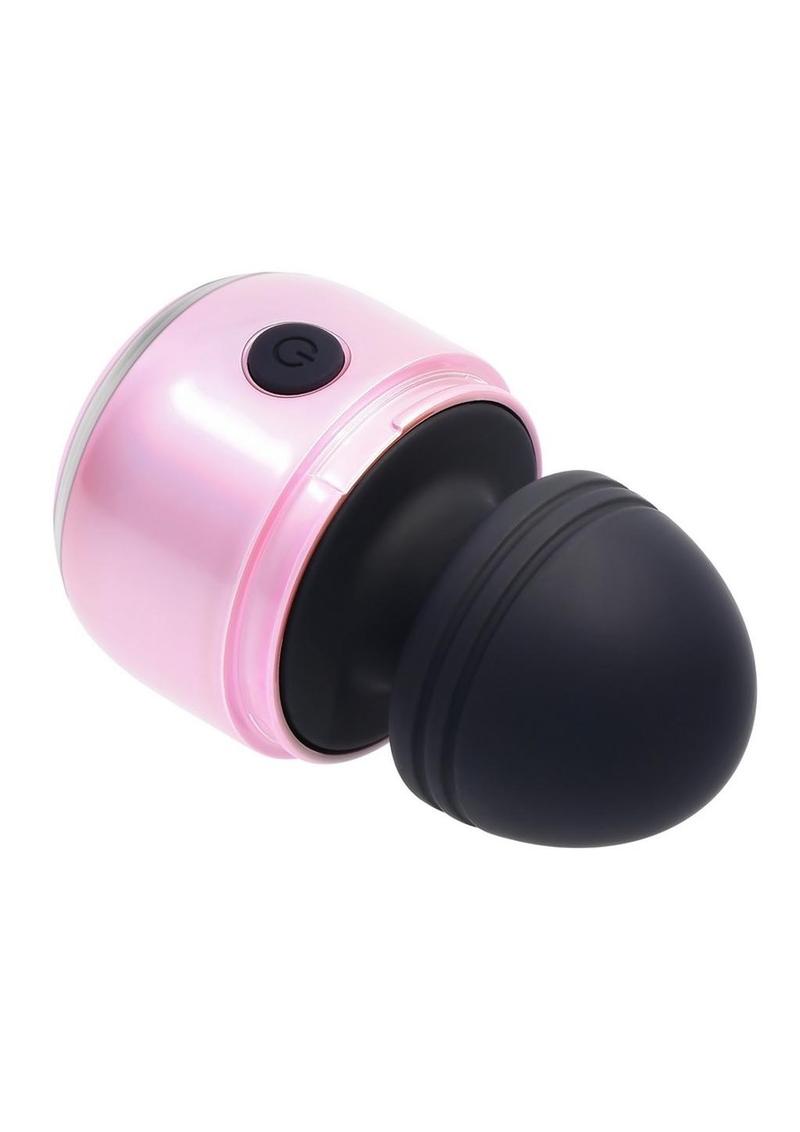 Vacation Vibes Vibrating Rechargeable Silicone Discreet Vibrator - Black/Pink