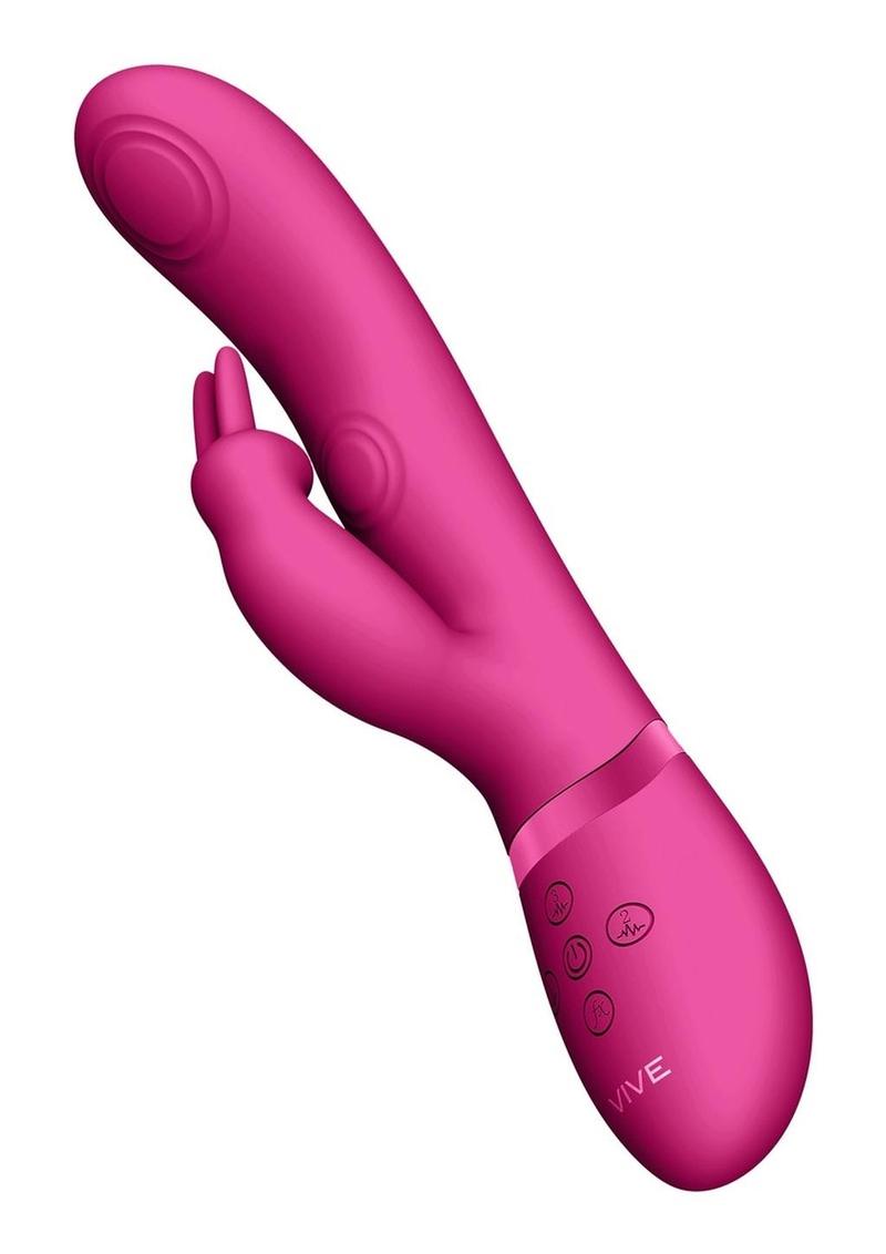 Vive May Dual Pulse-Wave and Vibrating C-Spot and G-Spot Rechargeable Silicone Rabbit