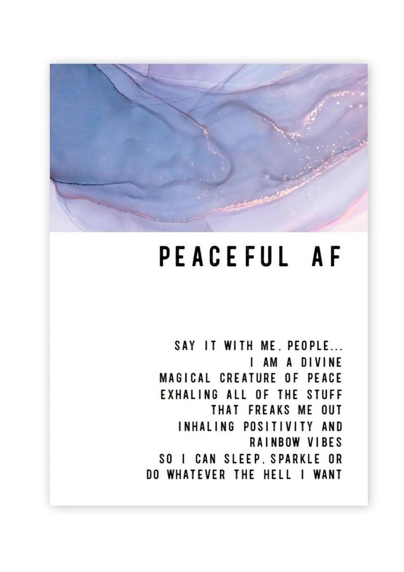 Warm Human Peaceful AF Greeting Card