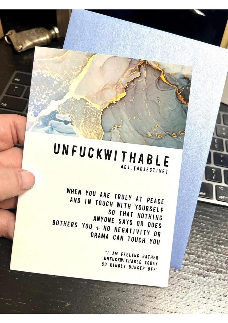 Warm Human Unfuckwithable Greeting Card