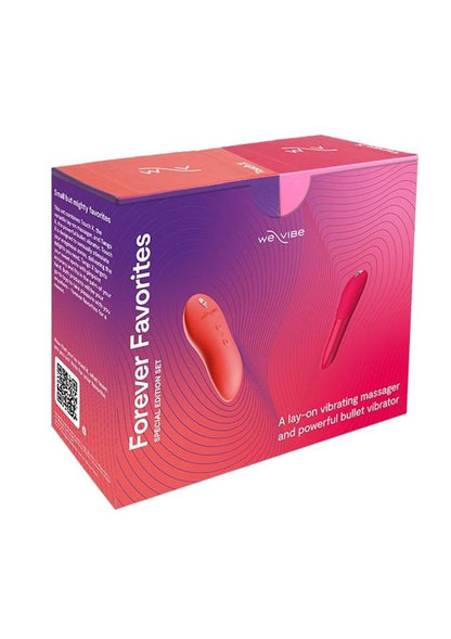 We-Vibe Forever Favorites Set Silicone Rechargeable Touch X and Tango X - Coral/Orange/Red