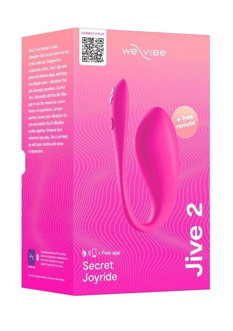 We-Vibe Jive 2 Silicone Rechargeable Remote Controlled Wearable G-Spot Vibrator - Electric - Pink