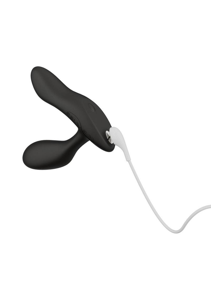 We-Vibe Vector+ Rechargeable Silicone Vibrating Prostate Massager with Remote Control