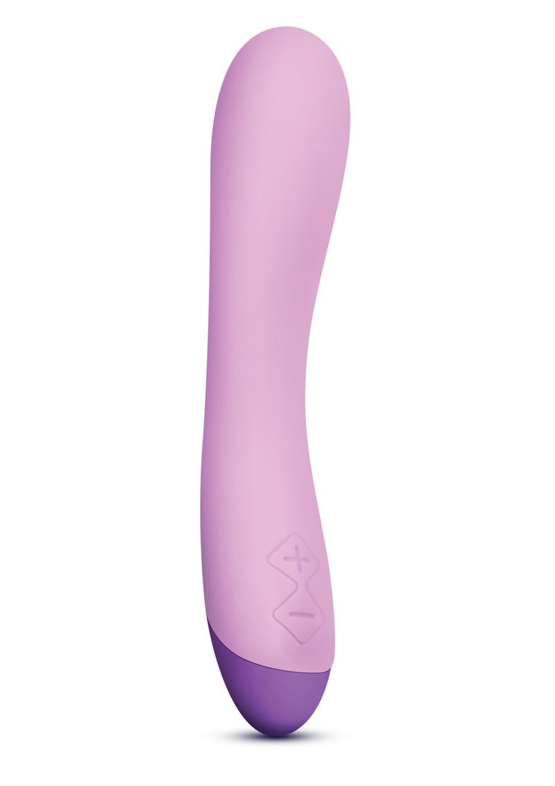 Wellness G Curve Rechargeable Silicone G-Spot Vibrator - Pink/Purple