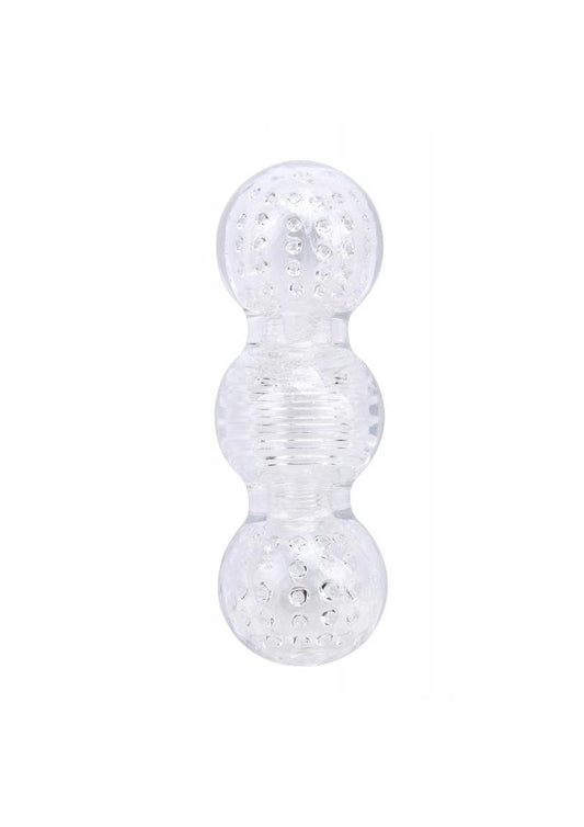 Wet Dreams Crystal Voyeur Series Big Balls Stroker Sleeve Masturbator - Clear