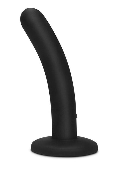 WhipSmart Rechargeable Silicone Slimline Dildo - Black - 5in