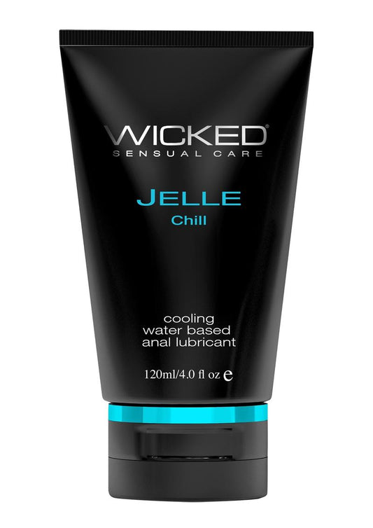 Wicked Jelle Chill Water Based Cooling Anal Gel - 4oz