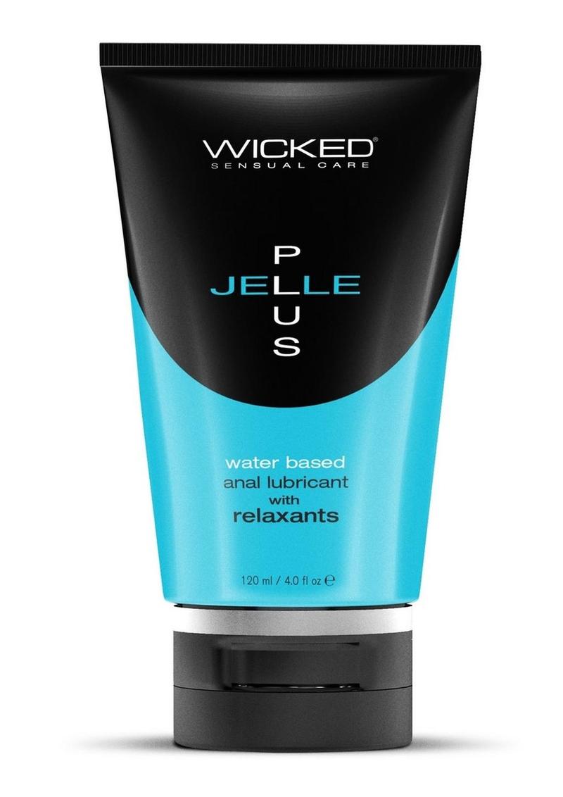 Wicked Jelle Plus Water Based Anal Lubricant with Relaxants - 4oz