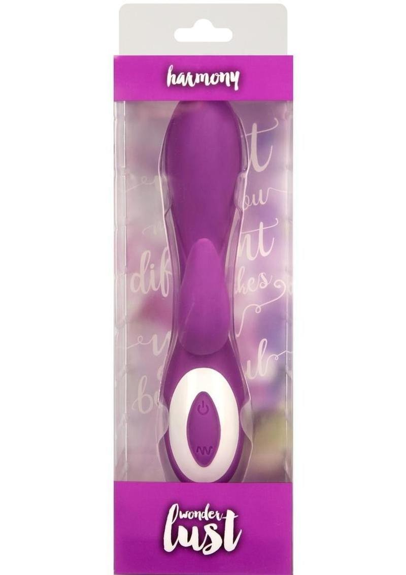 Wonderlust Harmony Rechargeable Silicone Vibrator - Purple