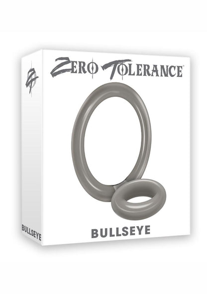 Zero Tolerance Bullseye Double Loop Cock Ring with Ball Strap - Smoke