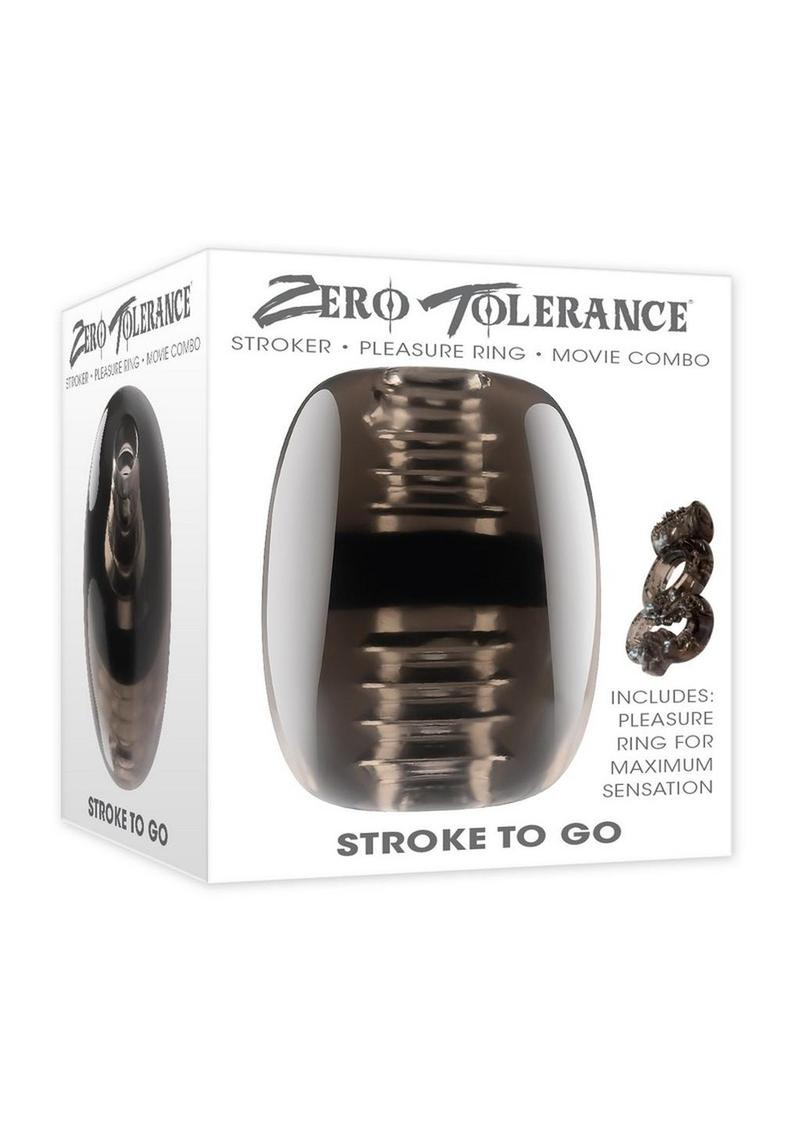 Zero Tolerance Stroke to Go Dual End Masturbator - Black